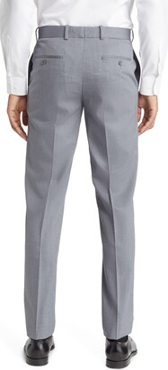 Nordstrom Trim Fit Flat Front Stretch Wool Pants
