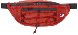 Champion Reverse Weave Red Lace-Up Logo Belt Bag