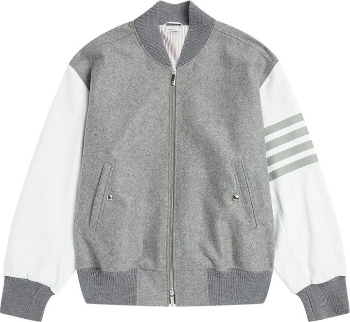 Thom Browne 4-Bar stripe bomber jacket