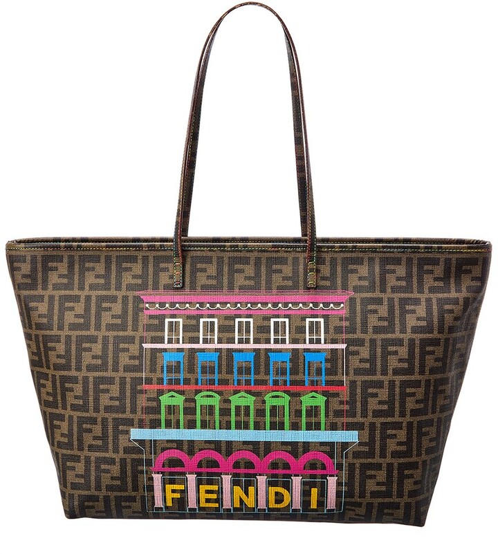 Fendi Brown Zucca-Print Canvas Mamma Roll Tote (Authentic Pre-Owned) -  ShopStyle