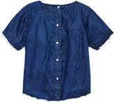 Thumbnail for your product : DL1961 Girls' Frayed Chambray Top