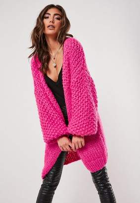 missguided hand knit cardigan