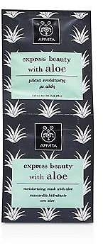 Apivita NEW Express Beauty Moisturizing Mask with Aloe 6x(2x8ml) Womens Skin