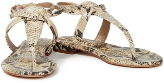 Sam Edelman Taiya Snake-effect Leather Sandals