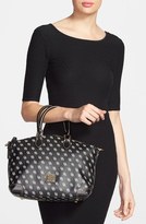 Thumbnail for your product : Dooney & Bourke Logo Print Leather Satchel