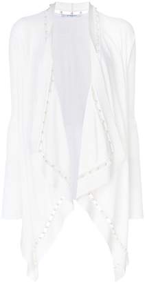 Givenchy pearl embellished waterfall cardigan