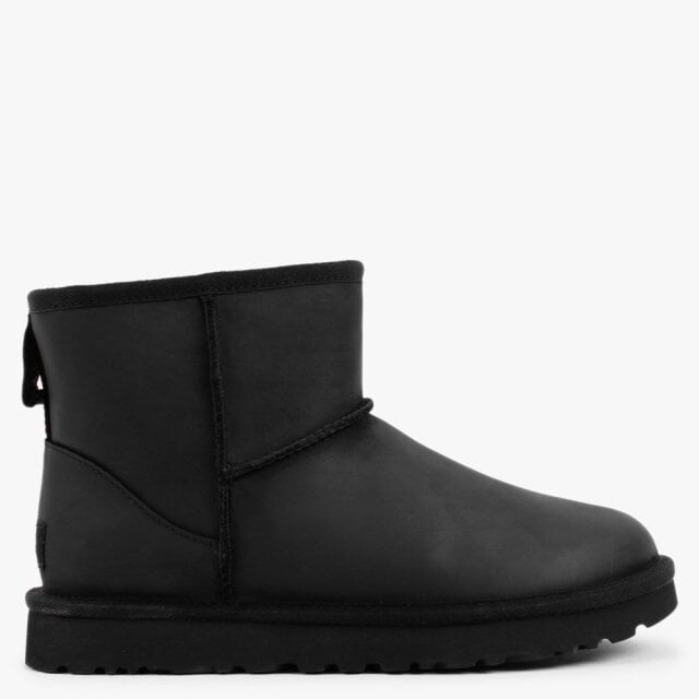 Black Leather Ugg Boots | Shop the world's largest collection of fashion |  ShopStyle UK