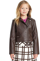 Thumbnail for your product : K.C. Parker Girl's Faux Leather Moto Jacket