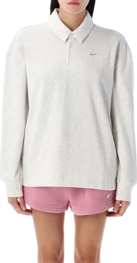 Nike Oversized Long-Sleeve Polo