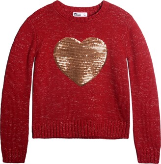 Little Girls Glitter Heart Sweatshirt Macys Girls Clothing Sweaters Sweatshirts 