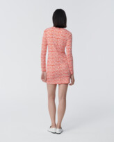 Thumbnail for your product : Diane von Furstenberg Reina Silk-Jersey Mini Dress in Ibizia Quilt Lego Red