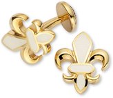 Thumbnail for your product : Charles Tyrwhitt Enamel ivory fleur de lys cuff links