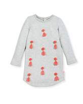 Thumbnail for your product : Billieblush Sweater Dress w/ Pom-Pom Tassels, Size 4-8