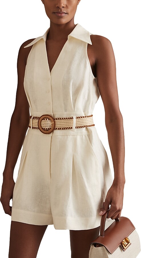 Reiss Anjie Linen Romper