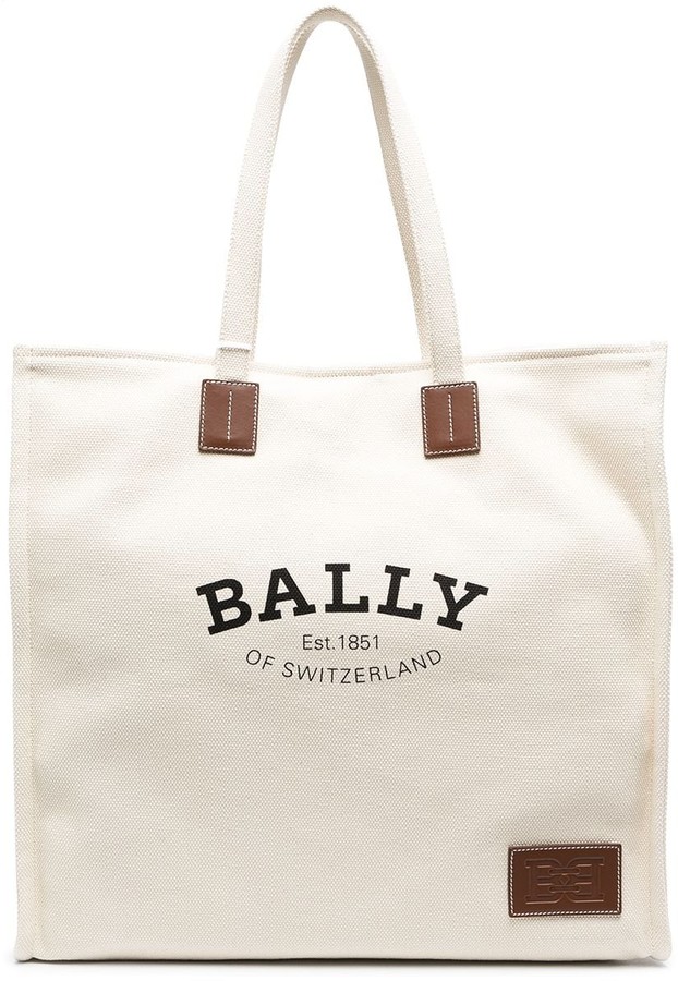 Bally Crystalia logo-print tote bag - ShopStyle