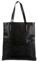 Thumbnail for your product : Jil Sander Navy Embossed Leather Tote