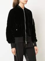 Thumbnail for your product : Unravel Project velvet bomber jacket