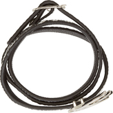 Thumbnail for your product : McQ Black Snakeskin Swallow Wrap Bracelet