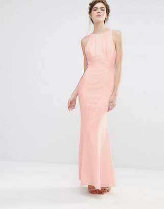 Jarlo Wedding Maxi Dress with Fishtail and Ruffles at Back