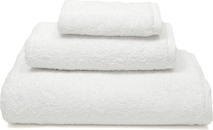 Linum Home Textiles Soft Twist 100pct Turkish Cotton Hand Towel Set of 4; White