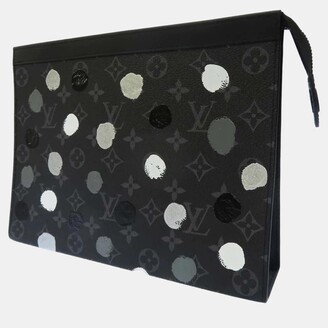Louis Vuitton Jacquard Monogram Cap M76585 Black Men's Size60  w/Storage bag