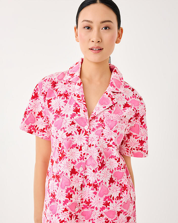 Lilly Pulitzer Mari Pajama Button-Up Top