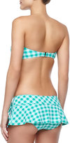 Thumbnail for your product : Juicy Couture Gingham-Check Bandeau Swim Top