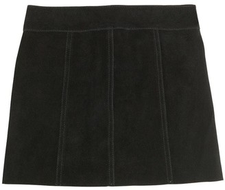 Finger In The Nose Suede Skirt
