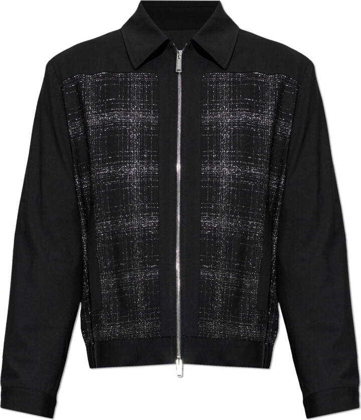 DSQUARED2 Wool Jacket With Lurex Thread  - Black
