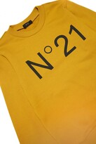 Thumbnail for your product : N°21 N21s164u Sweat-shirt Yellow Cotton Crew-neck Sweatshirt With Logo