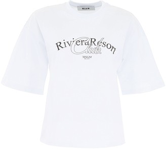 MSGM Graphic Printed T-Shirt