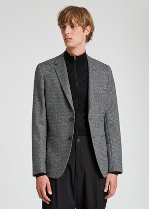 Paul Smith The Kensington - Men's Slim-Fit Grey Wool-Cashmere Tweed Blazer  - ShopStyle