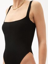 Thumbnail for your product : GAUGE81 Arona Ribbed Stretch-knit Bodysuit - Black