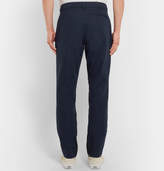 Thumbnail for your product : A.P.C. Pleated Cotton-Blend Twill Trousers