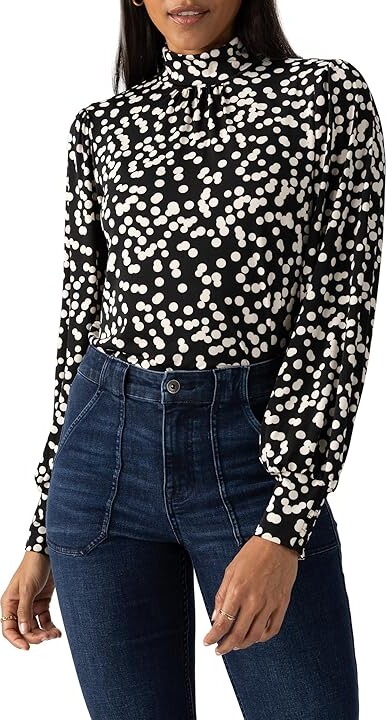 Sanctuary On The Spot Blouse Women's Clothing Formation : XL (US 14), Polyester/Spandex