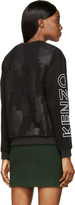 Thumbnail for your product : Kenzo Black Embroidered Twill Logo Sleeve Pullover