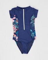 Thumbnail for your product : Duskii Girl's One-Piece Swimsuit - Adela Short Sleeve Rash Suit - Teen - Size One Size, 8 at The Iconic