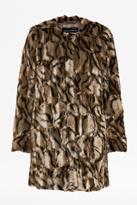 Thumbnail for your product : French Connection Tabby Faux Fur Collarless Coat