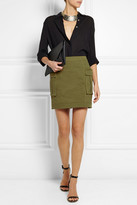 Thumbnail for your product : Balmain Stretch-cotton twill mini skirt