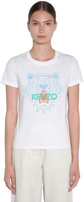 Kenzo Tiger Printed Cotton Jersey T-shirt