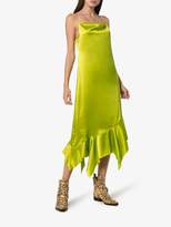 Thumbnail for your product : Marques Almeida Asymmetric hem silk dress
