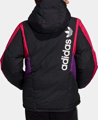adidas 90s Colorblocked Hooded Down Jacket