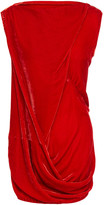 Thumbnail for your product : Rick Owens Draped Velvet Top