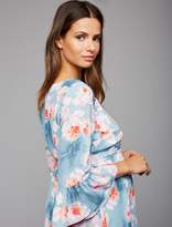 Thumbnail for your product : A Pea in the Pod Floral Waist Sash Maternity Blouse