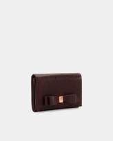 Thumbnail for your product : Ted Baker Bow Flap Mini Leather Purse