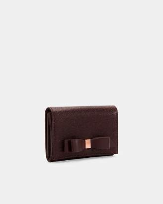 Ted Baker Bow Flap Mini Leather Purse