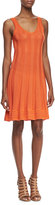 Thumbnail for your product : M Missoni Sleeveless Knit Flutter Dress, Tangerine