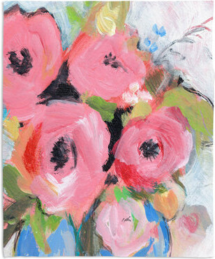 DiaNoche Designs Bouquet Throw