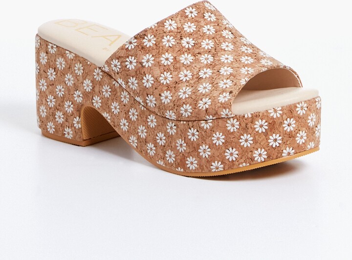 Matisse Cork Daisy Terry Heels ShopStyle Sandals