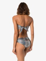 Thumbnail for your product : Beth Richards Handkerchief Snakeskin-Print Bikini